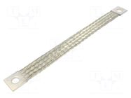 Braids; earthing tape; 95mm2; Ø1: 17mm; Ø2: 17mm; 330A; L: 400mm; KT CONNECT