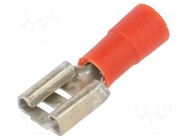 Terminal: flat; 6.3mm; 0.8mm; female; 0.5÷1mm2; crimped; for cable ERKO