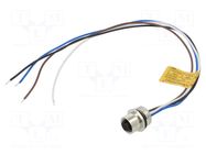 PIN: 4; female; for panel mounting; socket; straight MOLEX