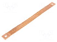Braids; earthing tape; 35mm2; Ø1: 11mm; Ø2: 11mm; 195A; L: 300mm; ST CONNECT