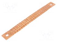 Braids; earthing tape; W: 35mm; 70mm2; Ø1: 13mm; Ø2: 13mm; 290A; ST CONNECT