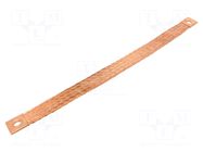 Braids; earthing tape; 70mm2; Ø1: 13mm; Ø2: 13mm; 290A; L: 500mm; ST CONNECT