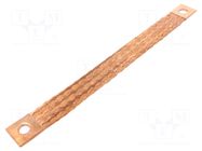 Braids; earthing tape; 120mm2; Ø1: 17mm; Ø2: 17mm; 420A; L: 400mm; ST CONNECT