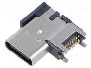 Connector: USB C; socket; surface-mounted; SMT; PIN: 16; USB C; 5A GCT