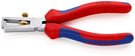 KNIPEX 11 05 160 Insulation Stripper with opening spring, universal with multi-component grips chrome-plated 160 mm