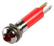 LED INDICATOR, FLASHING, 24V, RED