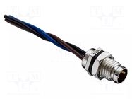 Connector: M8; male; PIN: 3; 3A; 60V; IP67; socket; metal AMPHENOL LTW
