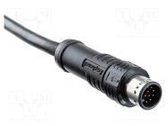 Connector: M12; plug; PIN: 12; male; A code-DeviceNet / CANopen; 1m AMPHENOL LTW