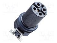 Connector: M12; socket; female; PIN: 4 AMPHENOL LTW