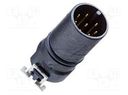 Connector: M12; socket; male; PIN: 4 AMPHENOL LTW