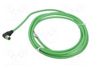 Connecting cable; male; 7000; IP67; 60VDC; 4A; 3m; PIN: 4; plug MURR ELEKTRONIK