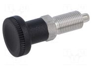 Indexing plungers; Thread: M10; 5mm; stainless steel; Pitch: 1 ELESA+GANTER