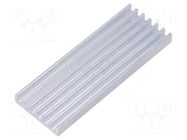 Heatsink: extruded; grilled; natural; L: 75mm; W: 27mm; H: 6mm; raw FISCHER ELEKTRONIK