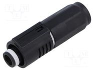 Connector: DC supply; SurLok Plus; female; 5.7mm; PIN: 1; for cable AMPHENOL