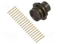 Connector: military; socket; female; PIN: 19; VG95328; 5A; crimped AMPHENOL AIR