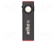 Torch: LED; 60lm,100lm,150lm,500lm,800lm; black; IPX5 WIHA
