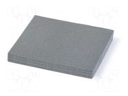 Foam insert; grey; 305x285x30mm KISTENBERG