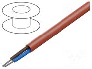 Wire; SiHF-J; 2x6mm2; Cu; stranded; silicone; red; -60÷180°C TKD