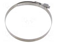 Worm gear clamp; walk-in coolers; W: 16mm; Clamping: 146÷168mm MPC INDUSTRIES