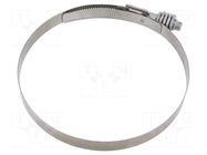 Worm gear clamp; walk-in coolers; W: 16mm; Clamping: 146÷168mm MPC INDUSTRIES