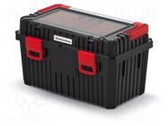 Box; tool case; black; polymer; HEAVY; 585x360x337mm; 25kg KISTENBERG