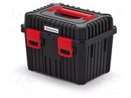 Chest; tool case; black; polymer; HEAVY; 445x360x337mm; 25kg KISTENBERG