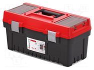 Box; tool case; black-red; polymer; EVO; 548x274x286mm; 20kg KISTENBERG