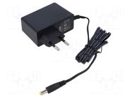 Power supply: switching; mains,plug-in; 15VDC; 1.6A; 24W; 86.5% ESPE