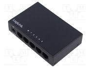 Switch Gigabit Ethernet; 10/100/1000Mbps; PnP,PoE (PoE) LOGILINK