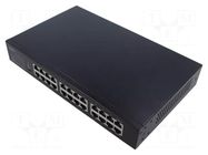 Switch Ethernet; IEC C13,RJ45 socket x24; PnP,PoE (PoE); black LOGILINK