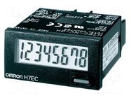 Counter: electronical; LCD; pulses; 99999999; IP66; 48x24x48.5mm OMRON