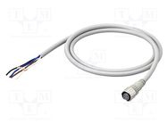 Connection lead; M12; PIN: 4; straight; 20m; plug; 250VAC; 4A; XS5F OMRON