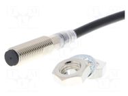 Sensor: inductive; OUT: PNP / NO; 0÷3mm; 10÷30VDC; M8; 2m; IP67 OMRON