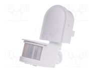 Sensor: movement; wall mount; 24VAC; 24VDC; IP44; 5A; -20÷40°C; 0.5W F&F