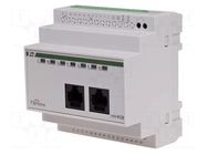 RGB controller; for DIN rail mounting; 24VDC; IP20; F&Home; RJ45 F&F