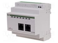 RGB controller; for DIN rail mounting; 24VDC; IP20; F&Home; RJ45 F&F