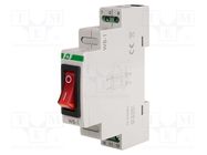 Module: pushbutton switch; 250VAC; 16A; IP20; Actuator colour: red F&F