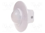 Sensor: movement; flush mount,wall mount; 195÷265VAC; IP20; 5A F&F