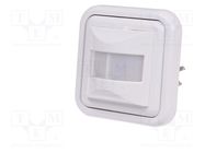 Sensor: movement; plaster embedded; 195÷265VAC; IP20; 3A; -10÷40°C F&F