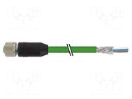 Cable: for sensors/automation; M12; PIN: 8; straight; 10m; plug MURRELEKTRONIK