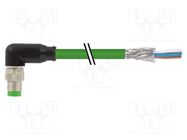 Connecting cable; male; 7000; IP67; 50VAC; 60VDC; 4A; 10m; PIN: 4 