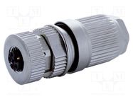 Connector: M12; plug; PIN: 5; female; L code-Power; for cable; IDC MURR ELEKTRONIK