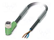 Cable: for sensors/automation; M8; PIN: 3; angled; 5m; plug; 60VDC PHOENIX CONTACT