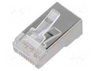 Connector: RJ45; plug; PIN: 8; Cat: 6a; 8p8c; for cable; IDC,crimped MH CONNECTORS
