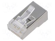 Connector: RJ45; plug; PIN: 8; Cat: 6a; 8p8c; for cable; IDC,crimped MH CONNECTORS