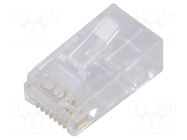Connector: RJ45; plug; PIN: 8; Cat: 6; shielded; 8p8c; for cable MH CONNECTORS