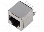 Connector: RJ45; socket; PIN: 8; Cat: 6; shielded; 8p8c; THT; straight MH CONNECTORS