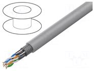 Wire; S/FTP; 4x2x23AWG; 7; wire; Cu; Insulation: LSZH; grey; 305m LANBERG