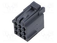 Connector: wire-wire; plug; female; JPT; for cable; PIN: 9; grey TE Connectivity