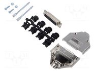 Connector: D-Sub HD; PIN: 44; plug; female; for cable; straight MH CONNECTORS
